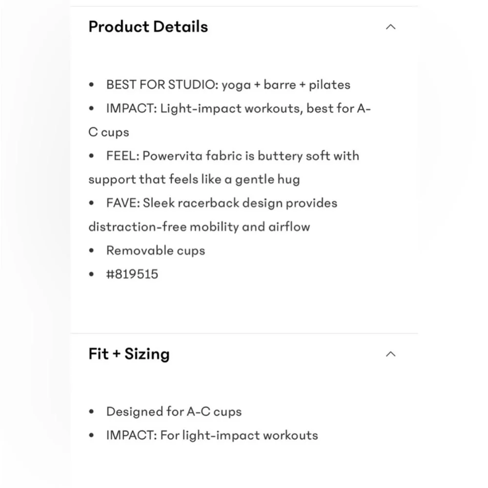 NWT-Athleta Vital Bra, Medium A-C - Picture 4 of 5